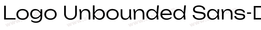 Logo Unbounded Sans字体转换